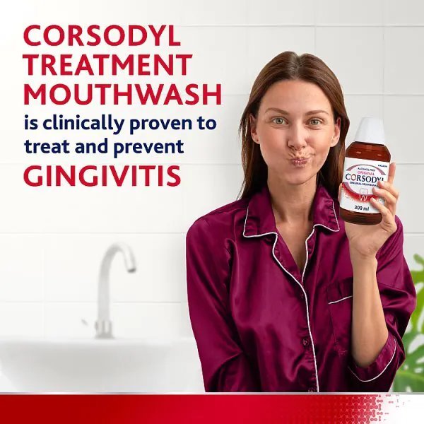 Corsodyl Collutorio Medicato, Originale, Senza Alcol 300ml