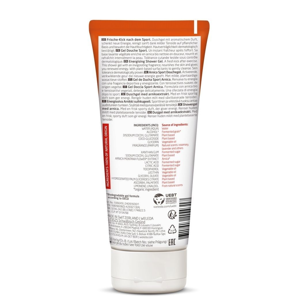 Weleda Arnica Sport Energizirajući gel za tuširanje - 200 ml