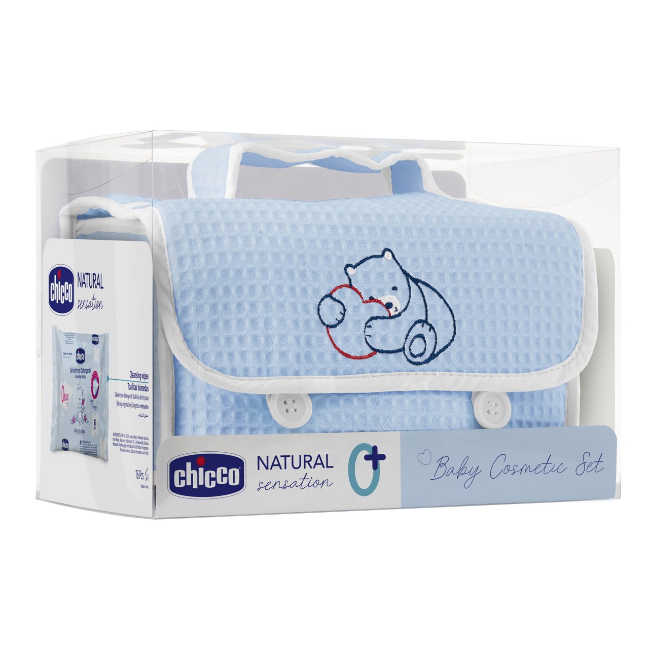 Kosmetiktasche aus Piqué