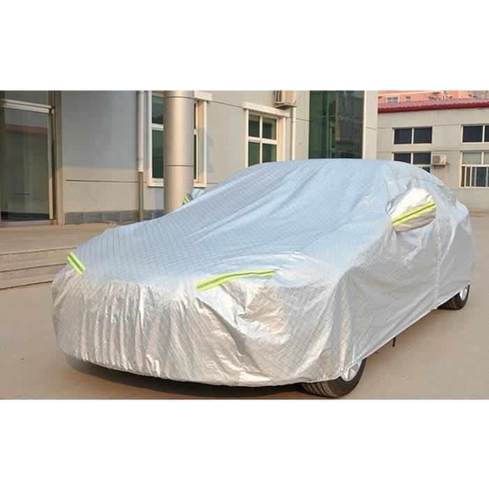 Funda para coche, funda protectora, funda impermeable con tiras reflectantes, lona plateada. Deja un mensaje. Tipo de vehículo