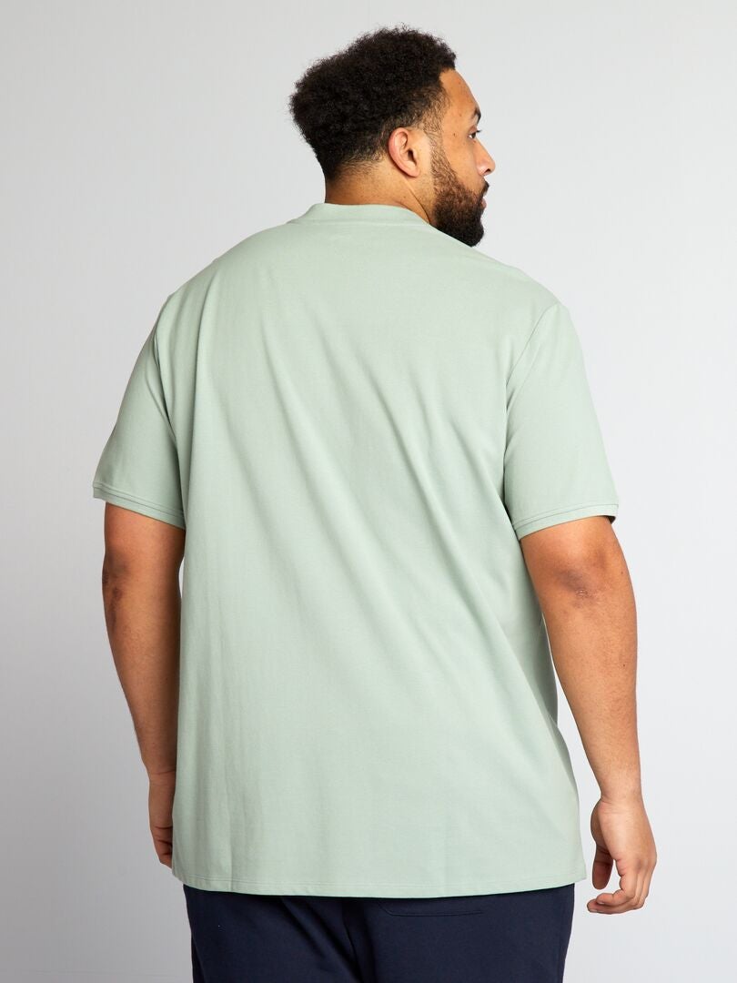 Polo de piqué de algodón - VERDE