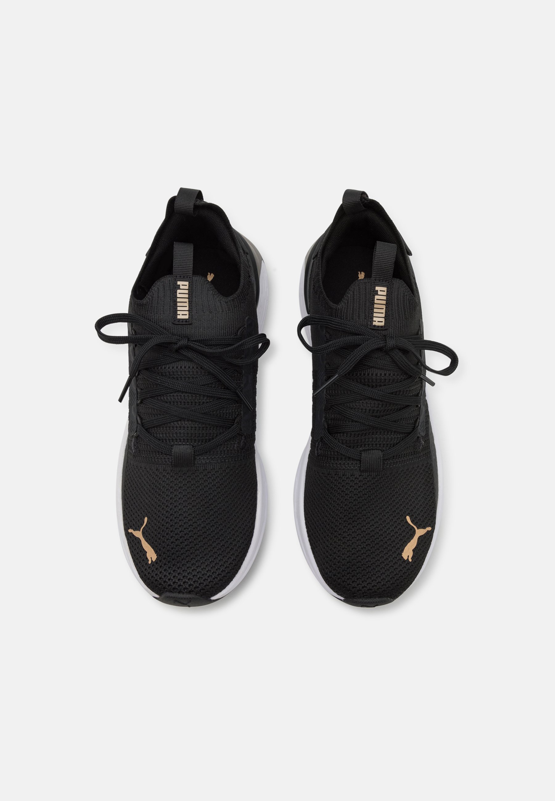 Puma SOFTRIDE SYMMETRY FUZION - Trainingsschoen - zwart/goud
