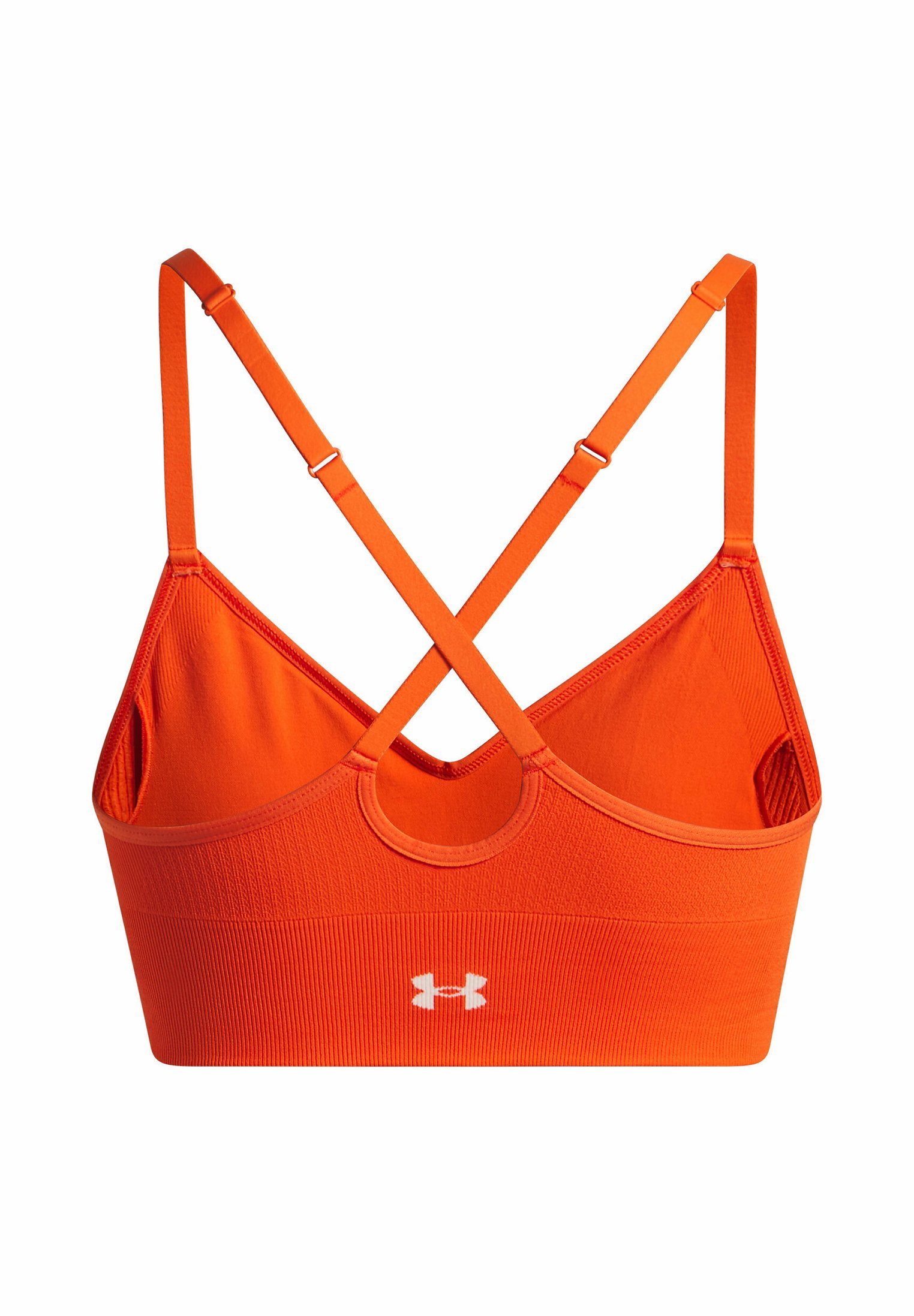 Under Armour VANISH SEAMLESS LOW – Biustonosz sportowy o lekkim wsparciu – pomarańczowy