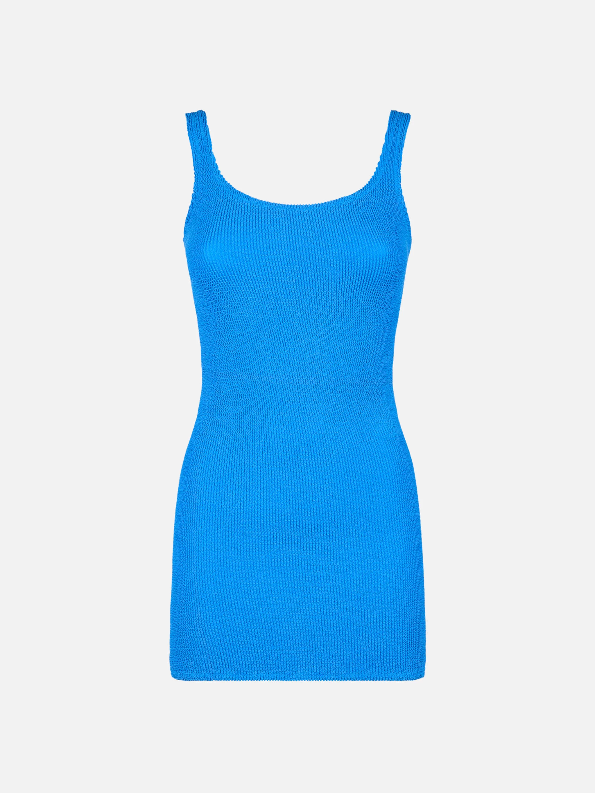 Dames tankjurk in kreukelblauw