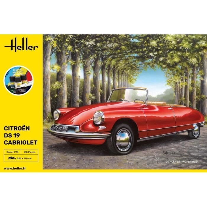 Kit inicial - HELLER - Citroën DS 19 Cabriolet - 1/16 - Plástico - Variado
