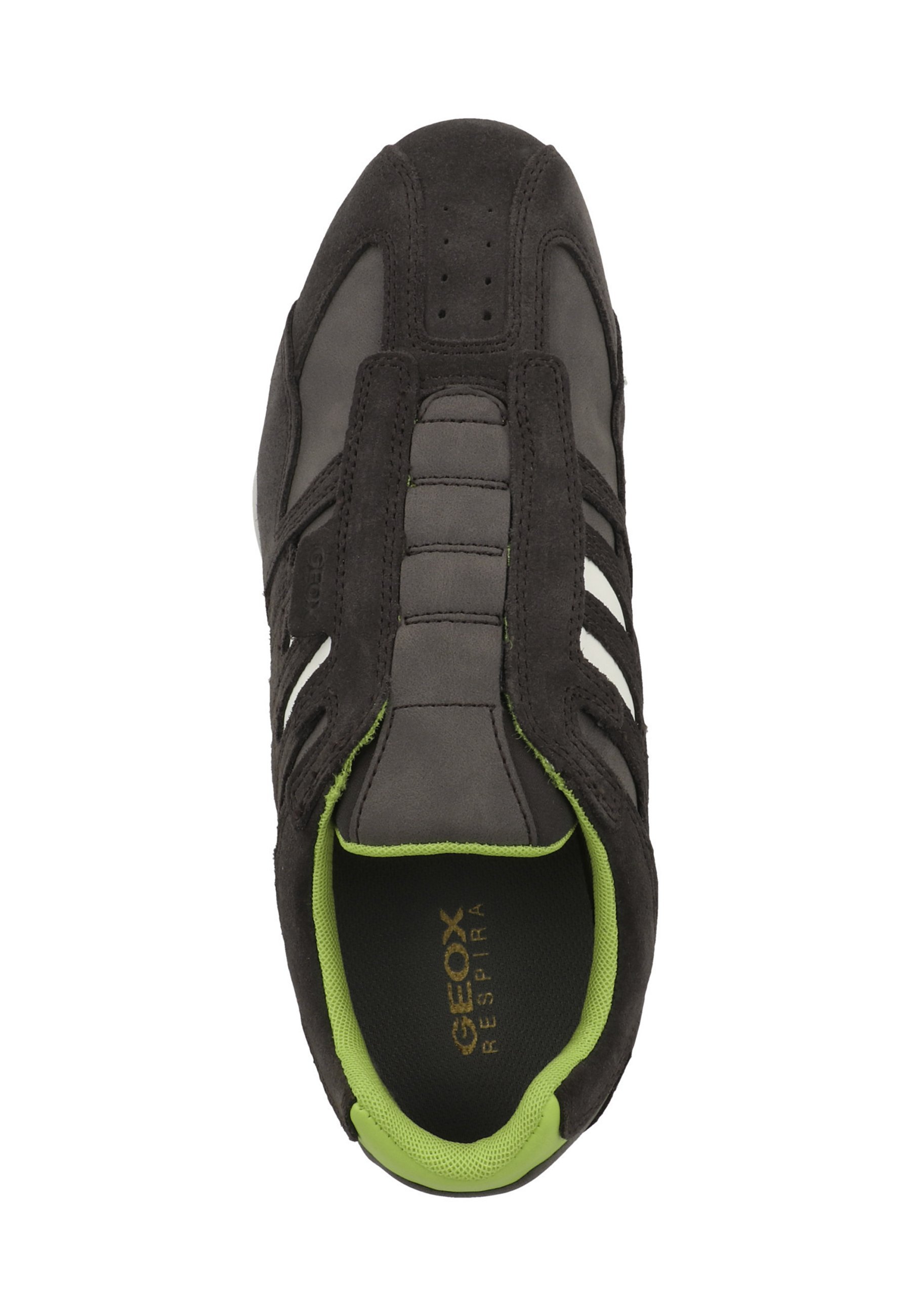Geox SNAKE - Slip-ons - grafiet limoengroen ubekces