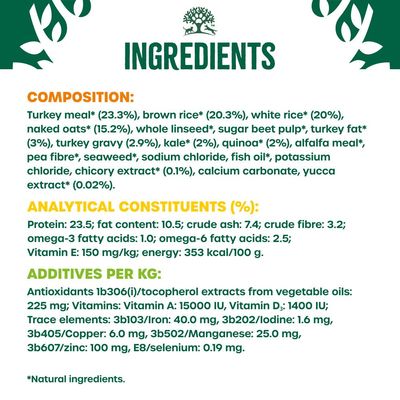 James Wellbeloved Adult Superfoods - Curcan cu Varză Kale și Quinoa