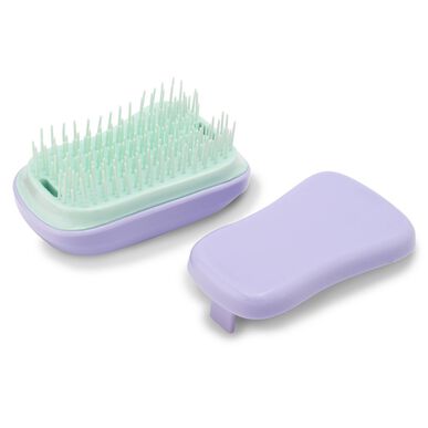 „Beauty List“ mini kelioninis plaukų šepetys alyvinės spalvos su dangteliu 1 vnt. 1 vnt.