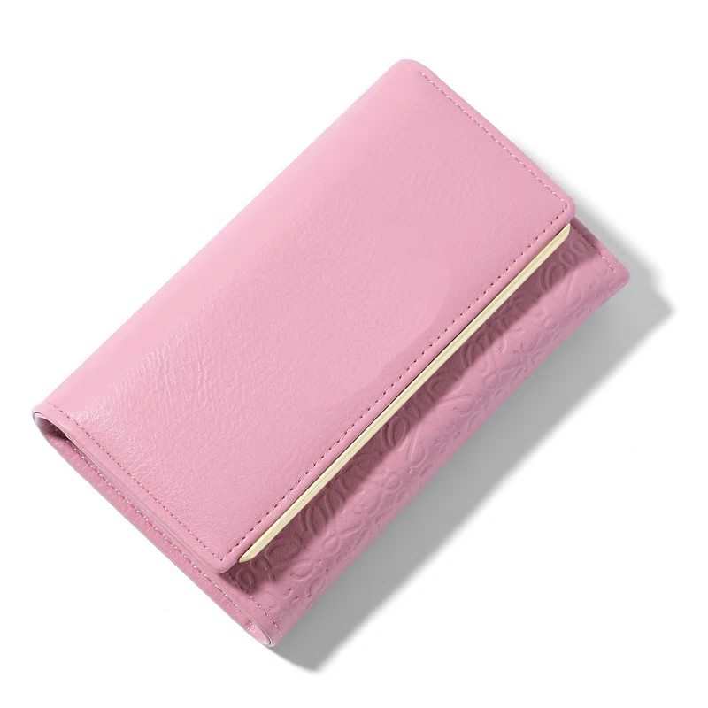 Portefeuilles en cuir de luxe pour femmes, sacs à main et pochettes courtes en cuir embossé, style Forever Young Fashion