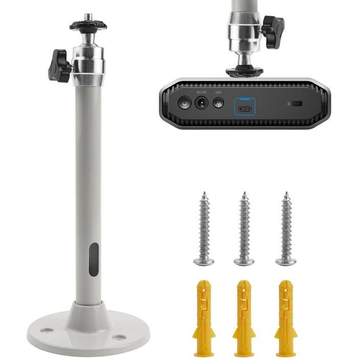 Universal Ceiling Projector Mount - 90° 360° Rotation for Wall and Ceiling Mounting - Mini Projector - Aluminum