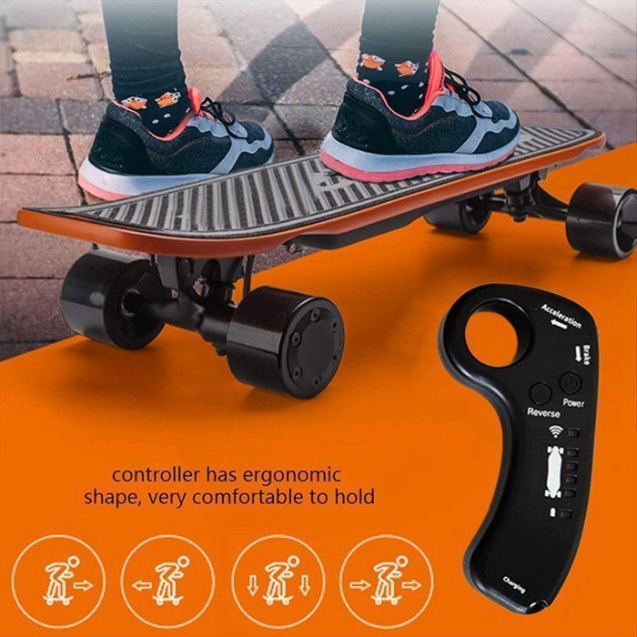 Kit de patineta eléctrica y longboard 10S 36V con controlador de velocidad única, placa base de repuesto y control remoto.