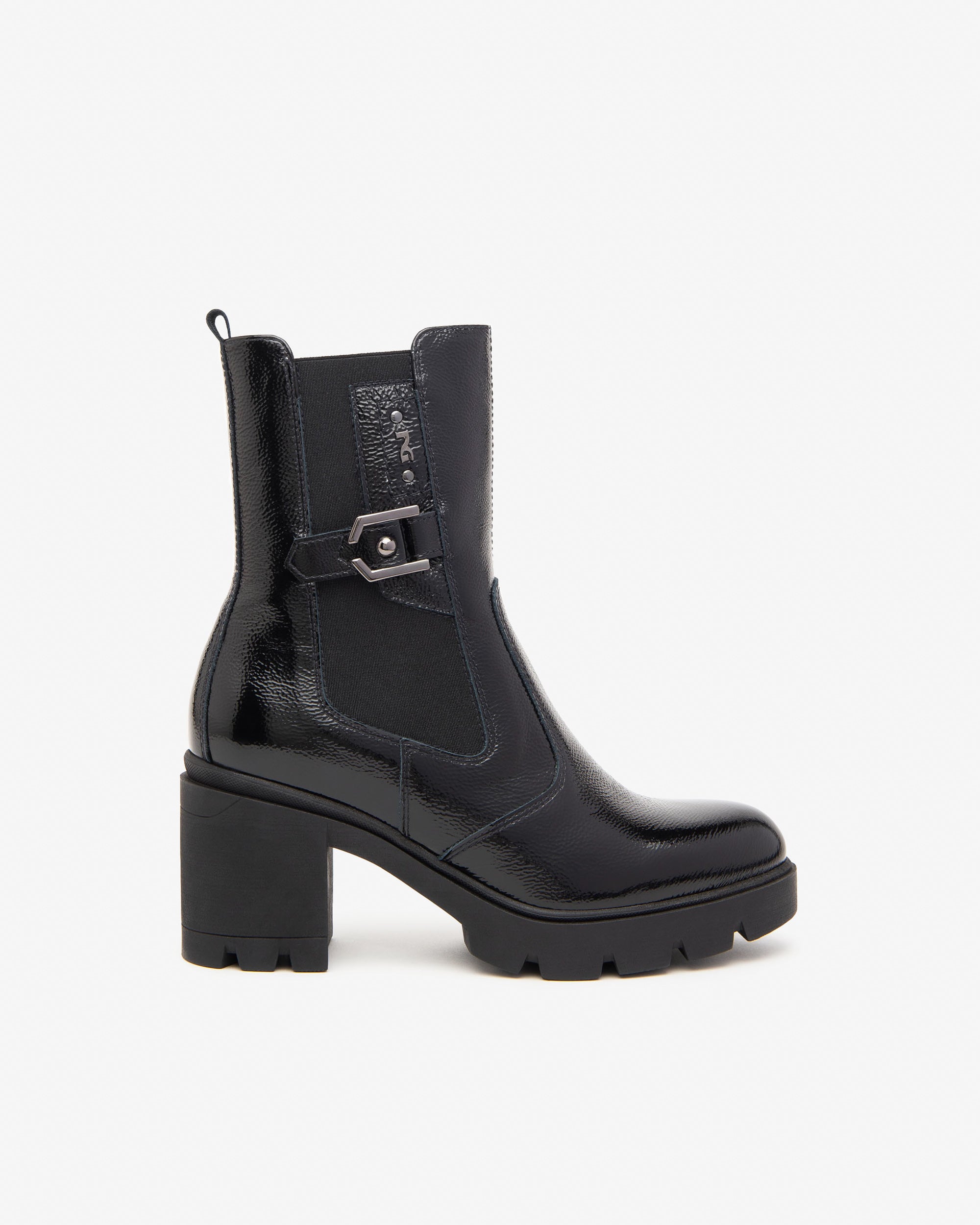  Chelsea-Boots aus Lackleder für Damen