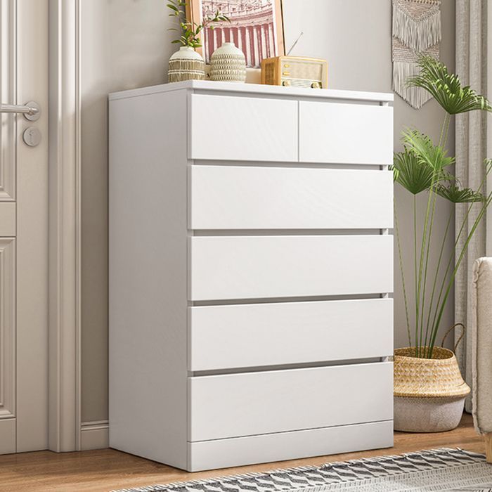Cômoda branca - Moderna - 60x41x109cm - Com 6 gavetas - Madeira - Multifuncional - BRANCA