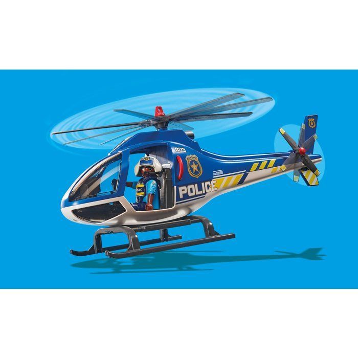 Playmobil pack Police voleur Hélicoptère de police (70569) + Arrestation de cambrioleurs (71876)