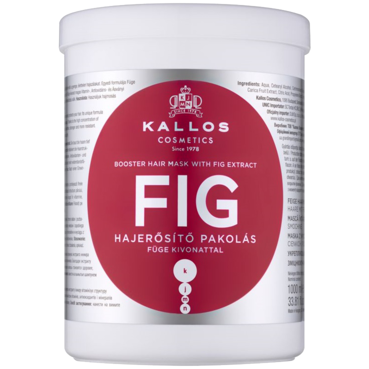 Máscara Capilar Fortificante Kallos com Figo 1000ml Figo