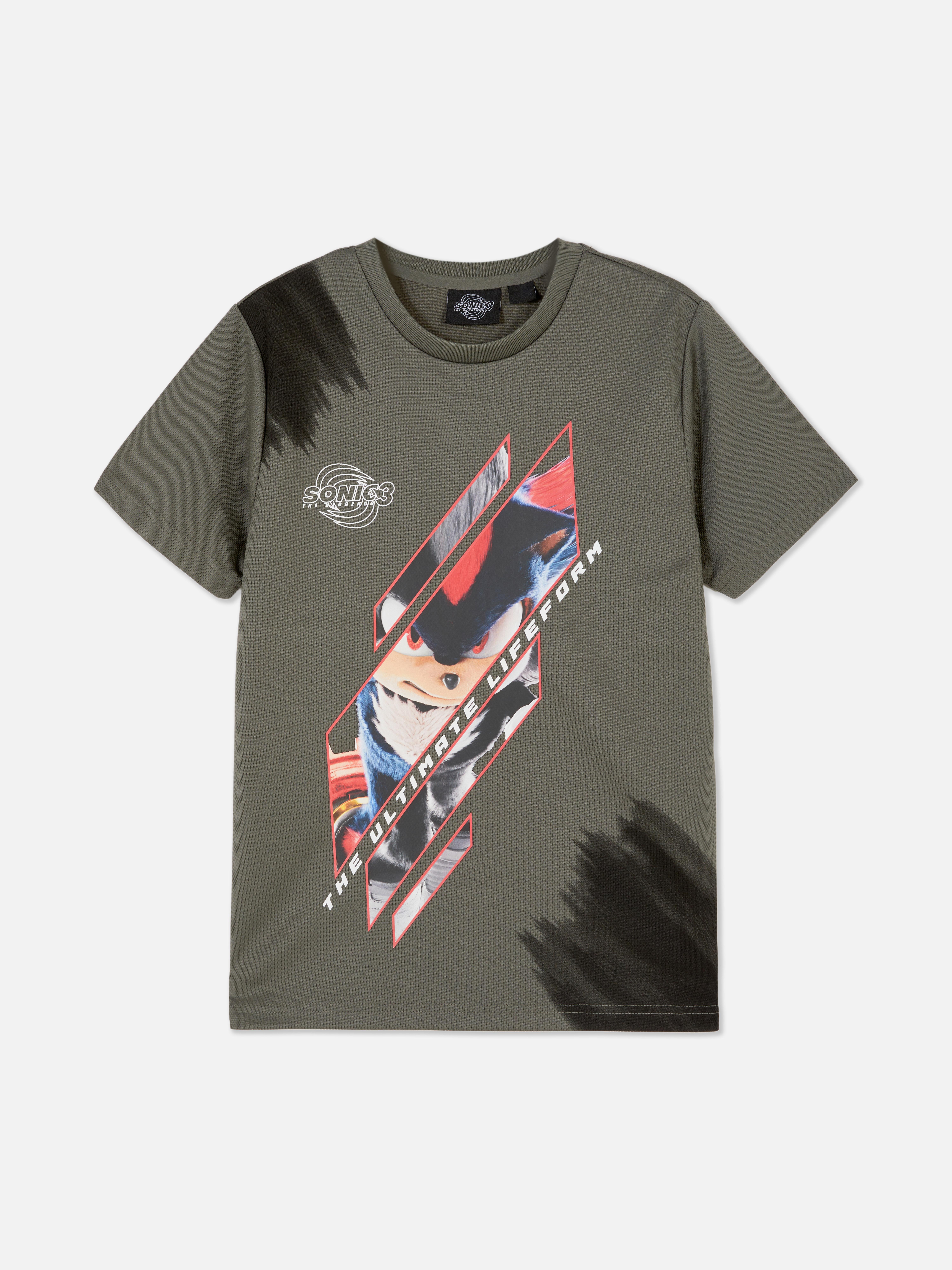 Tricou cu imprimeu Sonic The Hedgehog 3 Un tricou cu mânecă scurtă cu imprimeu Sonic The Hedgehog