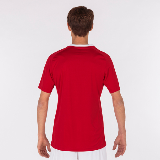 Tricou cu mânecă scurtă Joma Tiger III roșu alb