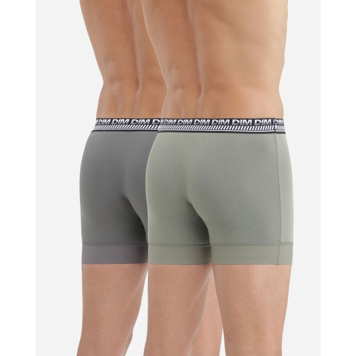 Paquete de 2 bóxers de algodón 3D Flex Stay and Fit