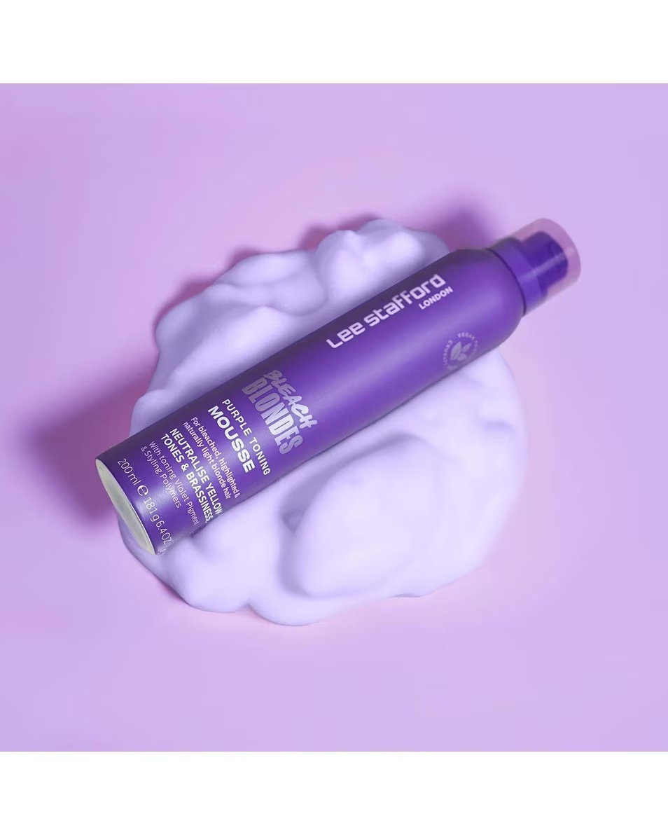 LEE STAFFORD Spumă tonică mov pentru blonde decolorante