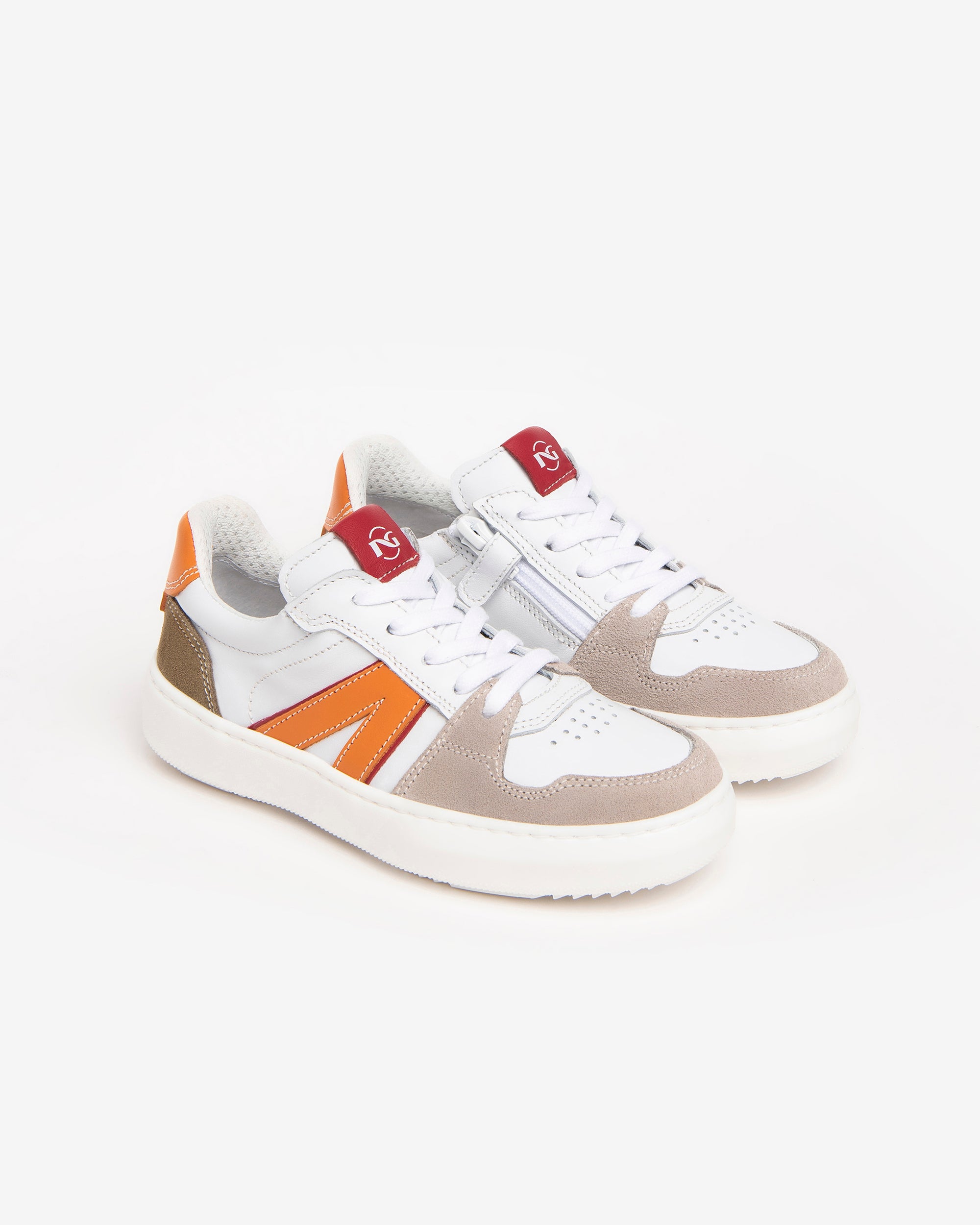  Baskets en cuir et daim pour adolescents