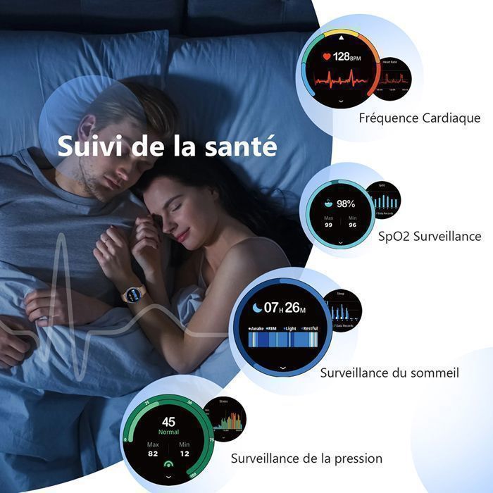 Smartwatch da donna per iPhone/Samsung/Android, display AMOLED da 1,43