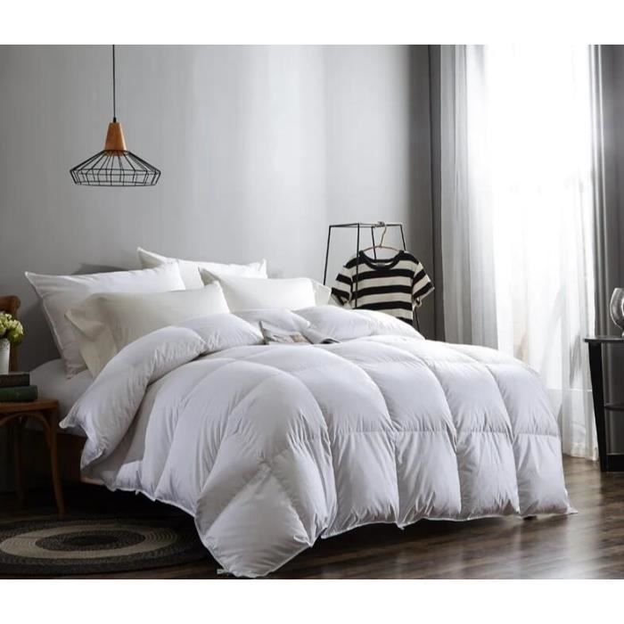 RUMOCOVO® Couette douce en Duvet d'oie 220*240cm 5kg, couvertures d'hiver et d'automne, lit en plumes, couette matelassée