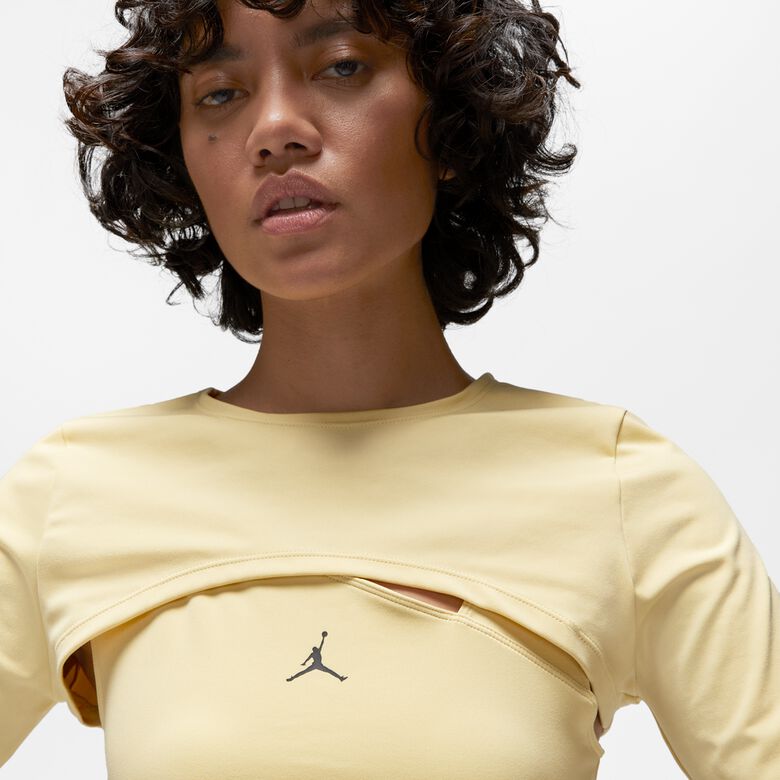 Maglia sportiva a maniche lunghe 2 in 1