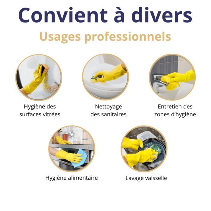 FILFA FRANCIA - Guantes de látex para el hogar - Talla XL - x10