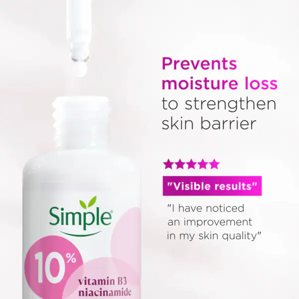 Simple 10% niacinamido (vitamino B3) stiprinamasis serumas 30ml