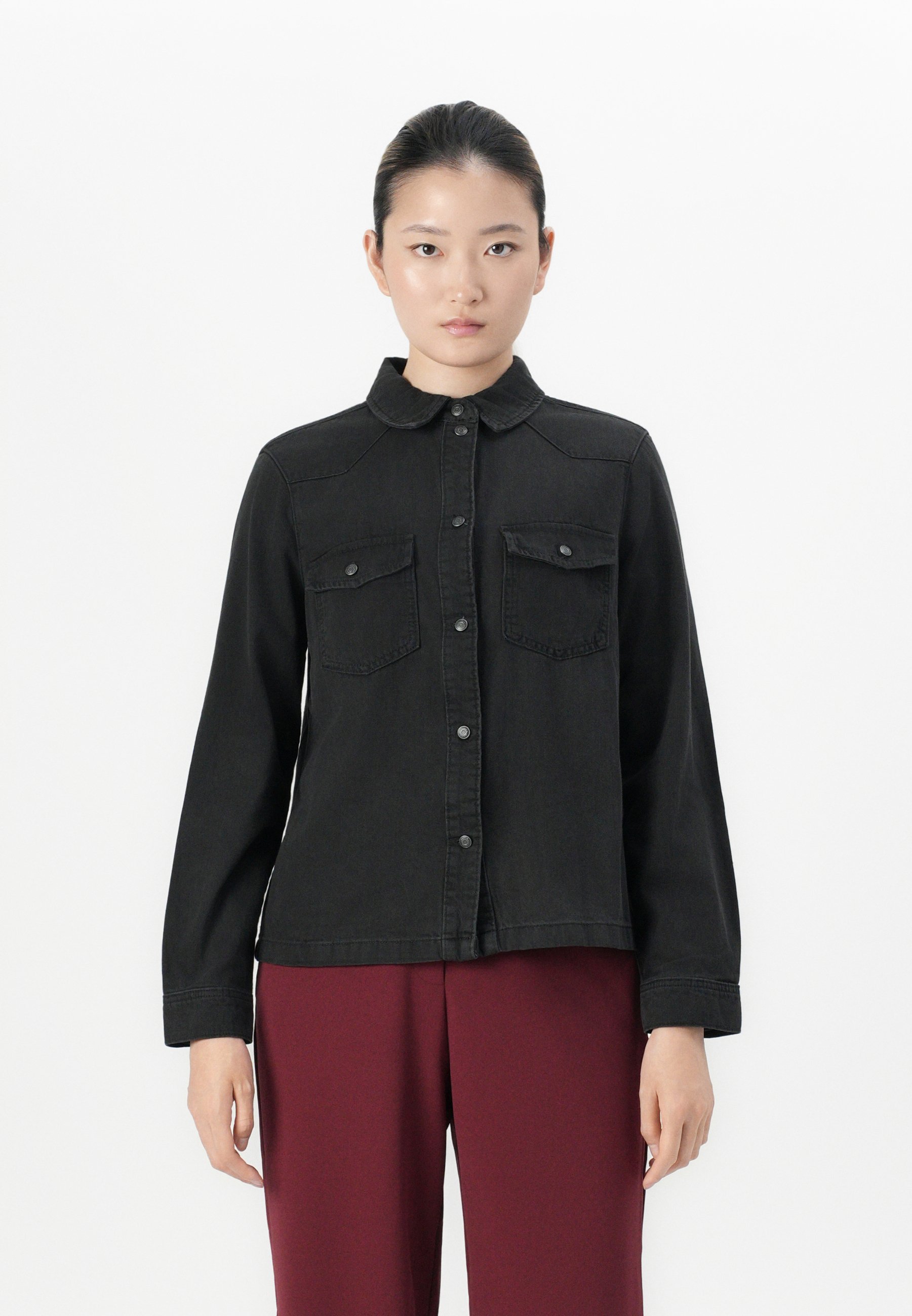 Noisy May NMNEW SIGNE - Chemisier boutonné - denim noir