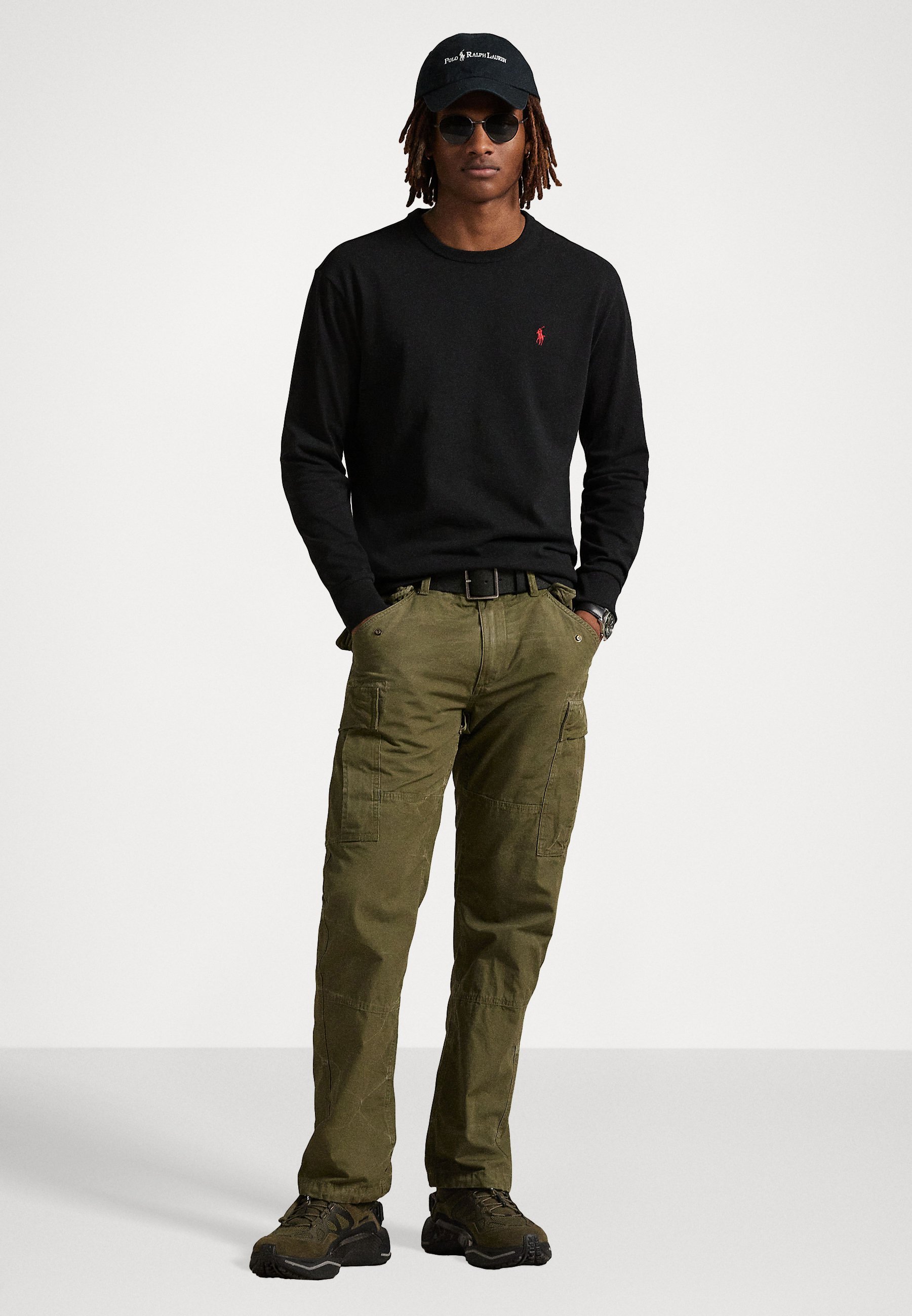 Polo Ralph Lauren T-shirt a maniche lunghe in jersey modello Classic Fit - Maglia a maniche lunghe - nera