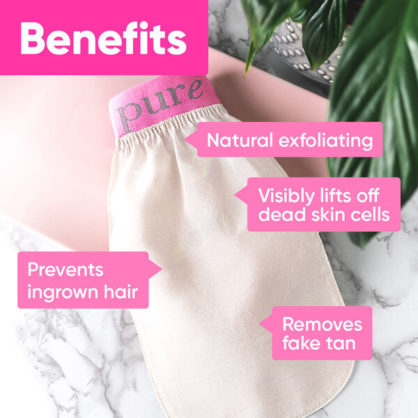 âme pure So Silky Mitt 100% Pure Silk Peelinghandschuh