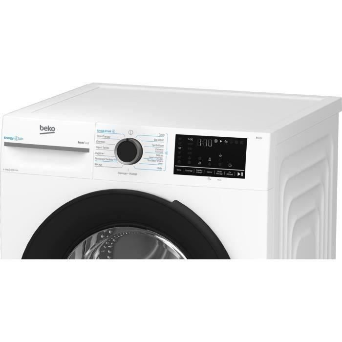 Lave-linge frontal - BEKO - BM3WFU49411B - 9 kg - 15 programmes - Classe A