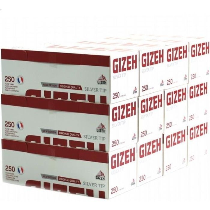 Lot de 12 Boites 250 Tubes - SILVER TIP