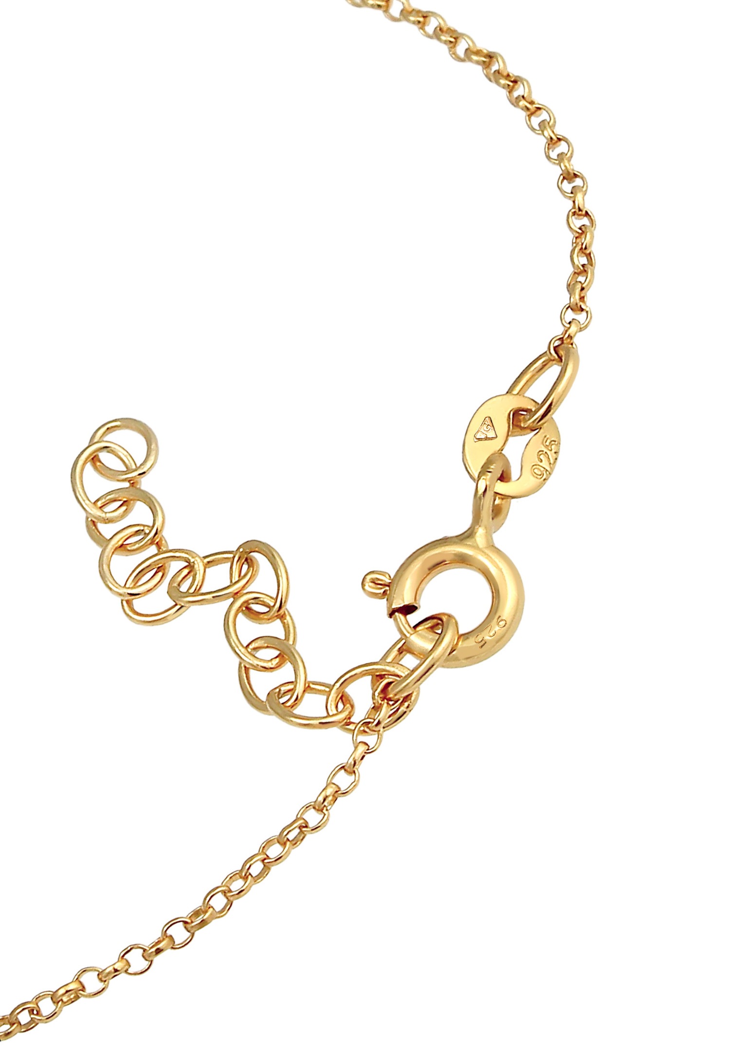 Elli Elégant ajustable pour dames avec perles de culture d'eau douce en argent sterling 925 plaqué or