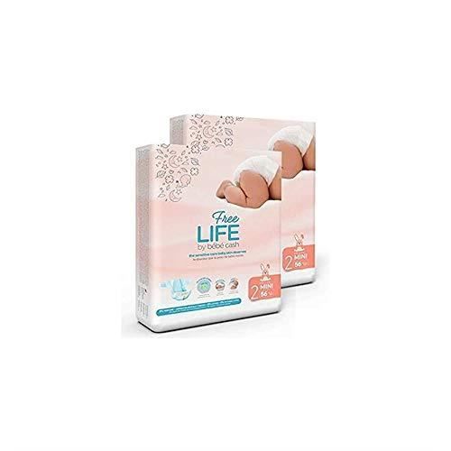 Freelife Bébé Cash Couches Taille 2 (3-6kg) - 112 couches