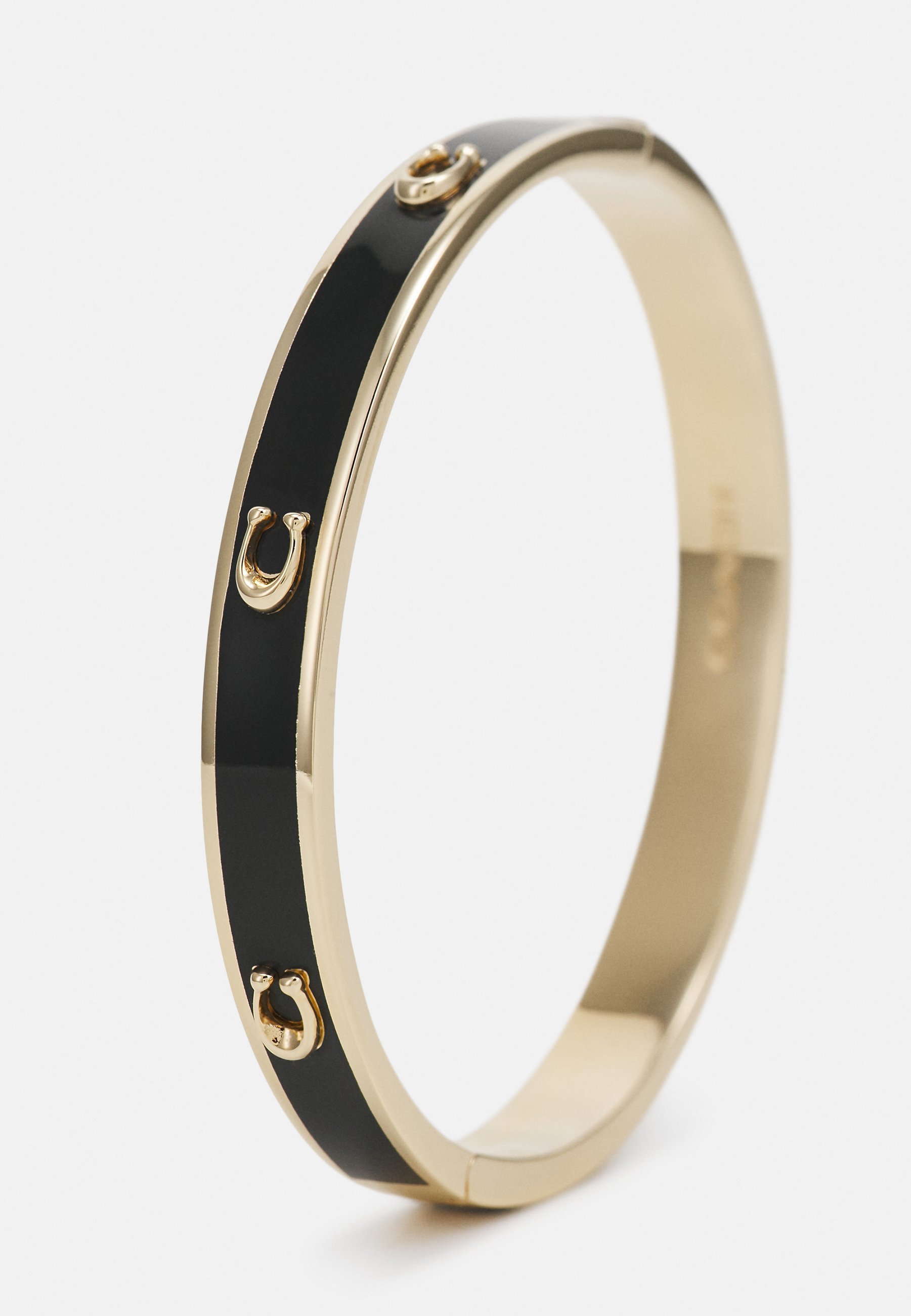 COACH ARMBAND MET SCHARNIEK - Armband - zwart/goudkleurig