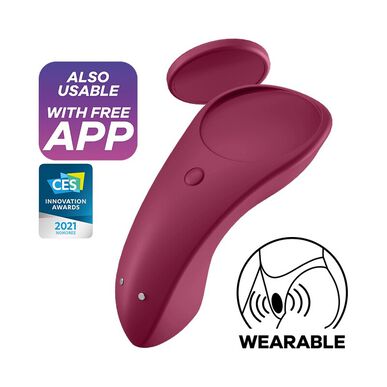 Satisfyer Vibrator pro Cuecas Sexy Secret Bordô 1 jednotka 1 jednotka