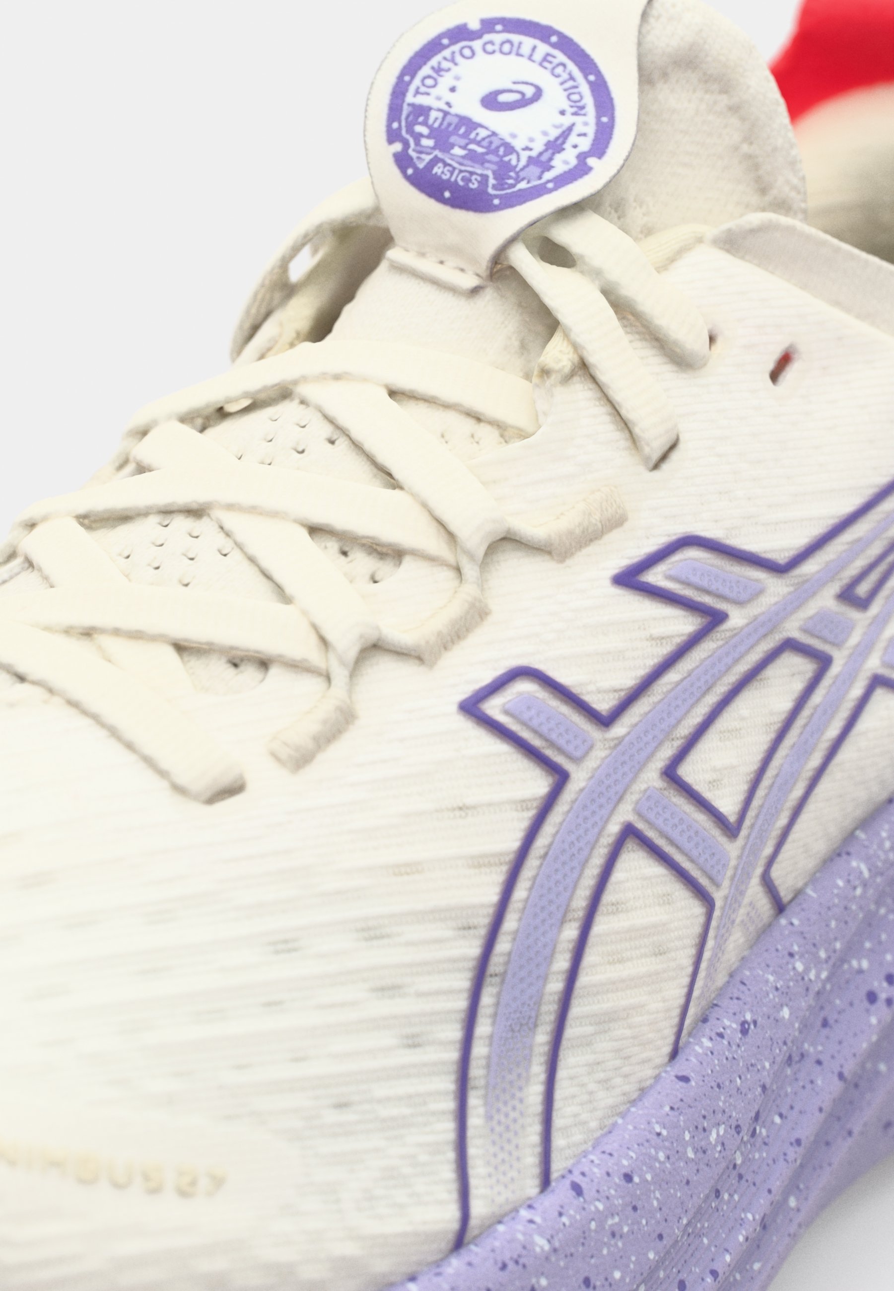 ASICS GEL NIMBUS 27 TOKYO - Maanteejooksujalatsid - kreemikas/lilla