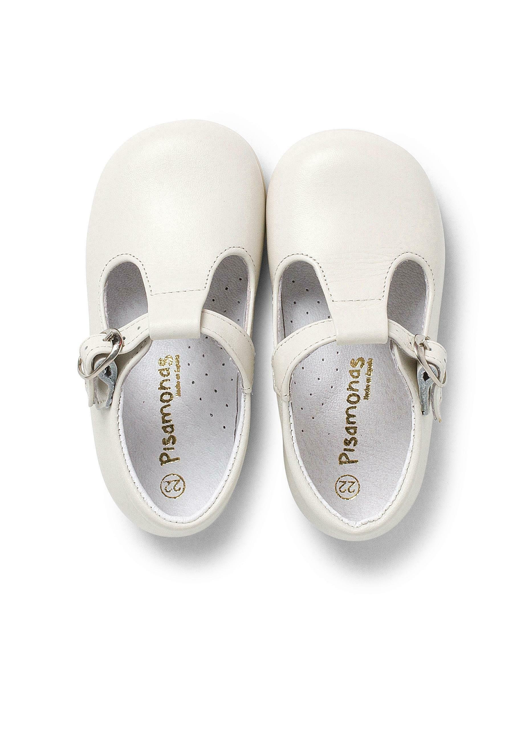 Pisamonas PEPITO Lederschnalle - Babyschuhe - beige