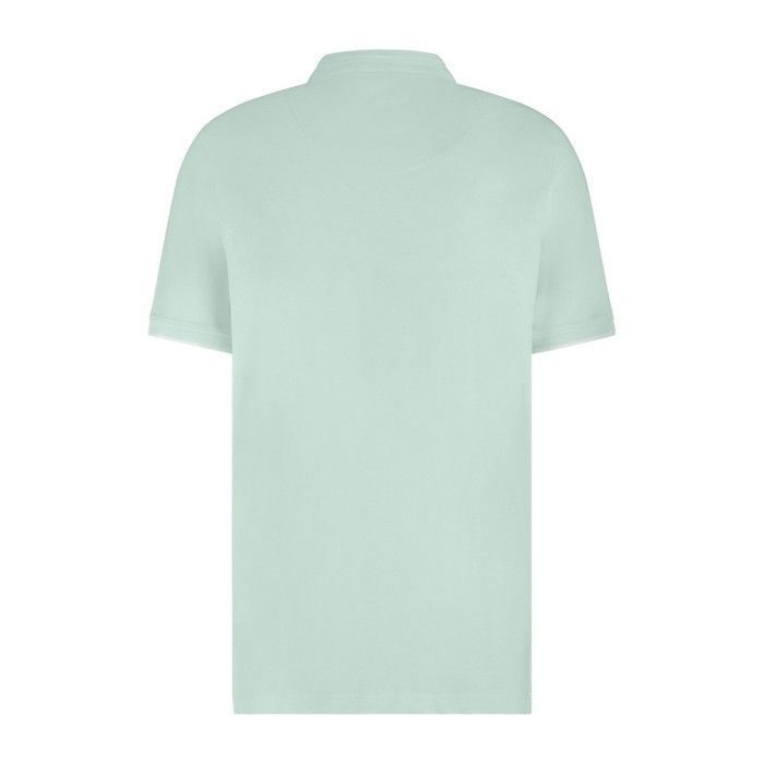 Polo Ferre de manga corta con cuello mandarín Giorgio Aqua Green para hombre