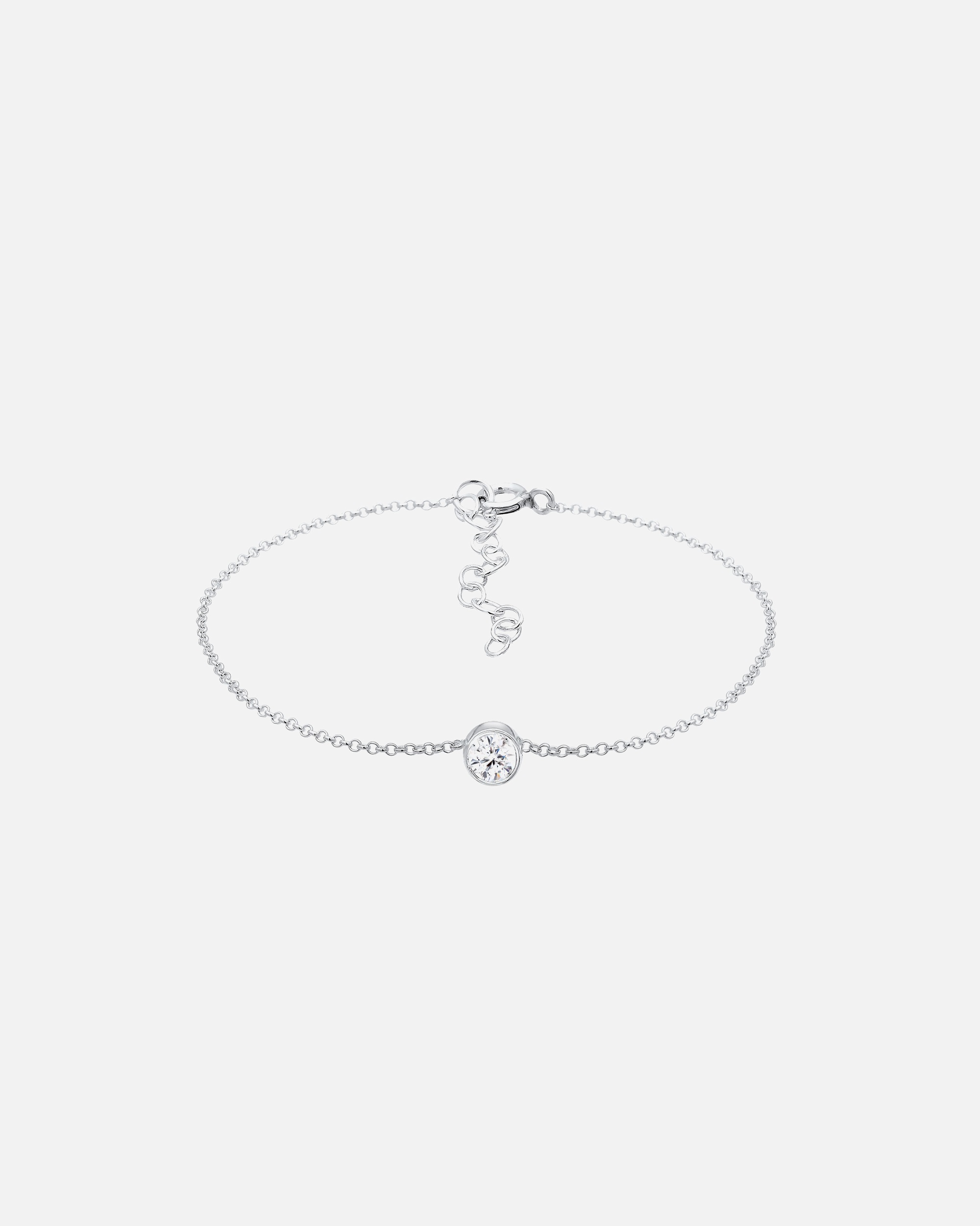 Elli Pendentif solitaire pour Femmes Basique avec des cristaux de verre en argent sterling 925