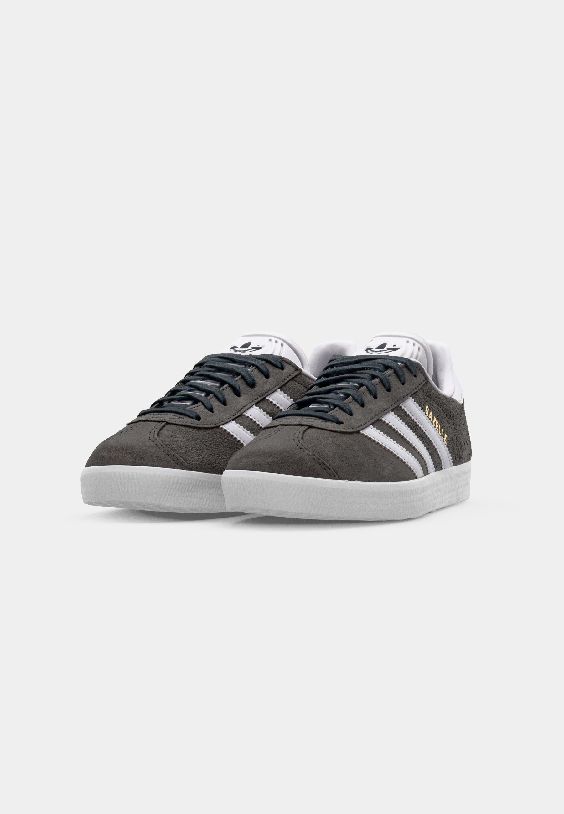 adidas Originals GAZELLE UNISEX - Sneakers - dgh effen grijs/wit/goudkleurig metallic
