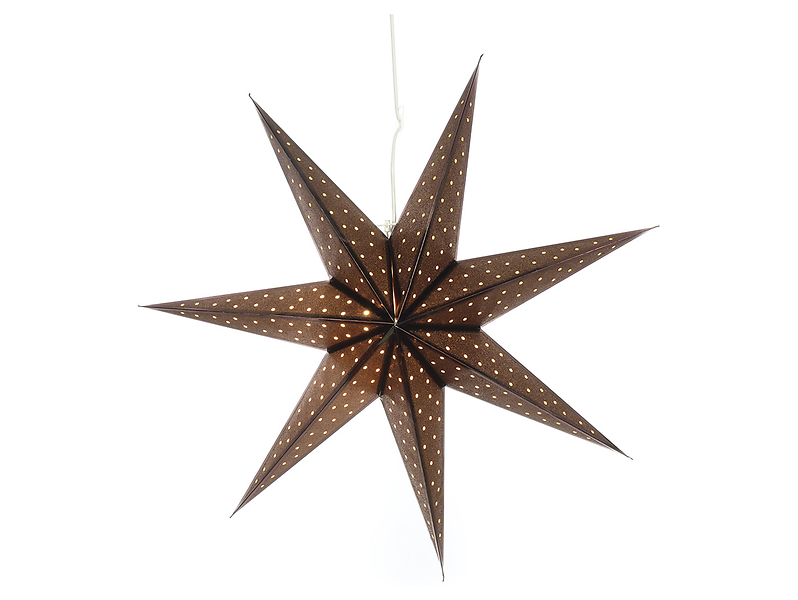 Lampa wisząca Glitter papierowa brązowa