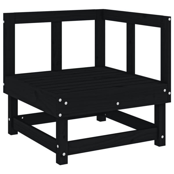 VidaXL Ogrodowa sofa narożna czarna