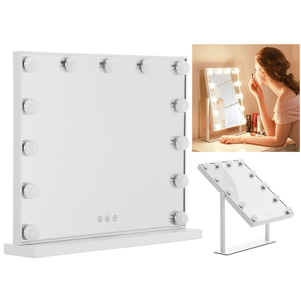 Livingandhome Schminkspiegel mit LED-Beleuchtung