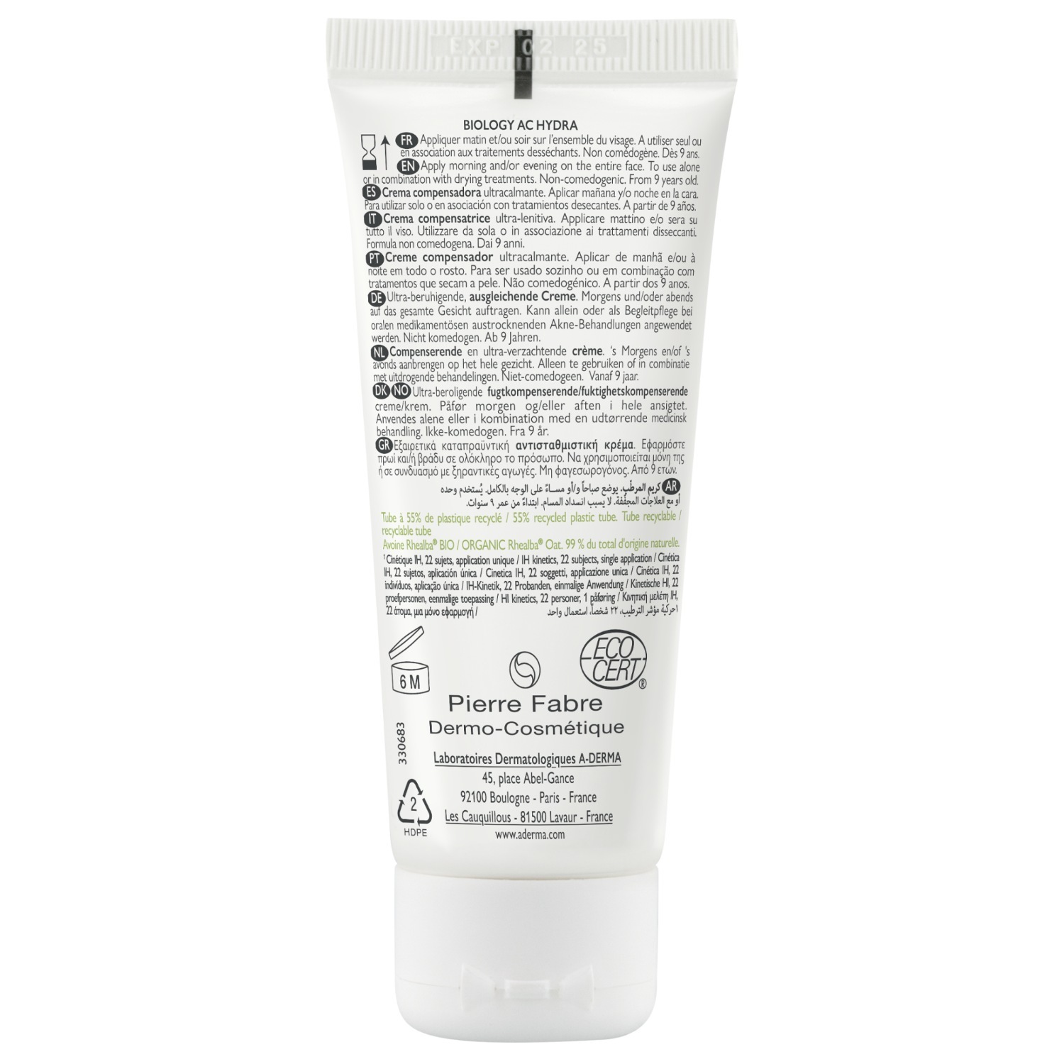 A-DERMA Biology AC Hydra Balancing Cream krema za lice - 40 ml