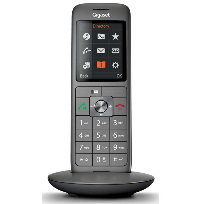 Teléfono fijo inalámbrico GIGASET CL 660 Duo Antracita - Pantalla a color retroiluminada - Agenda telefónica con 400 contactos
