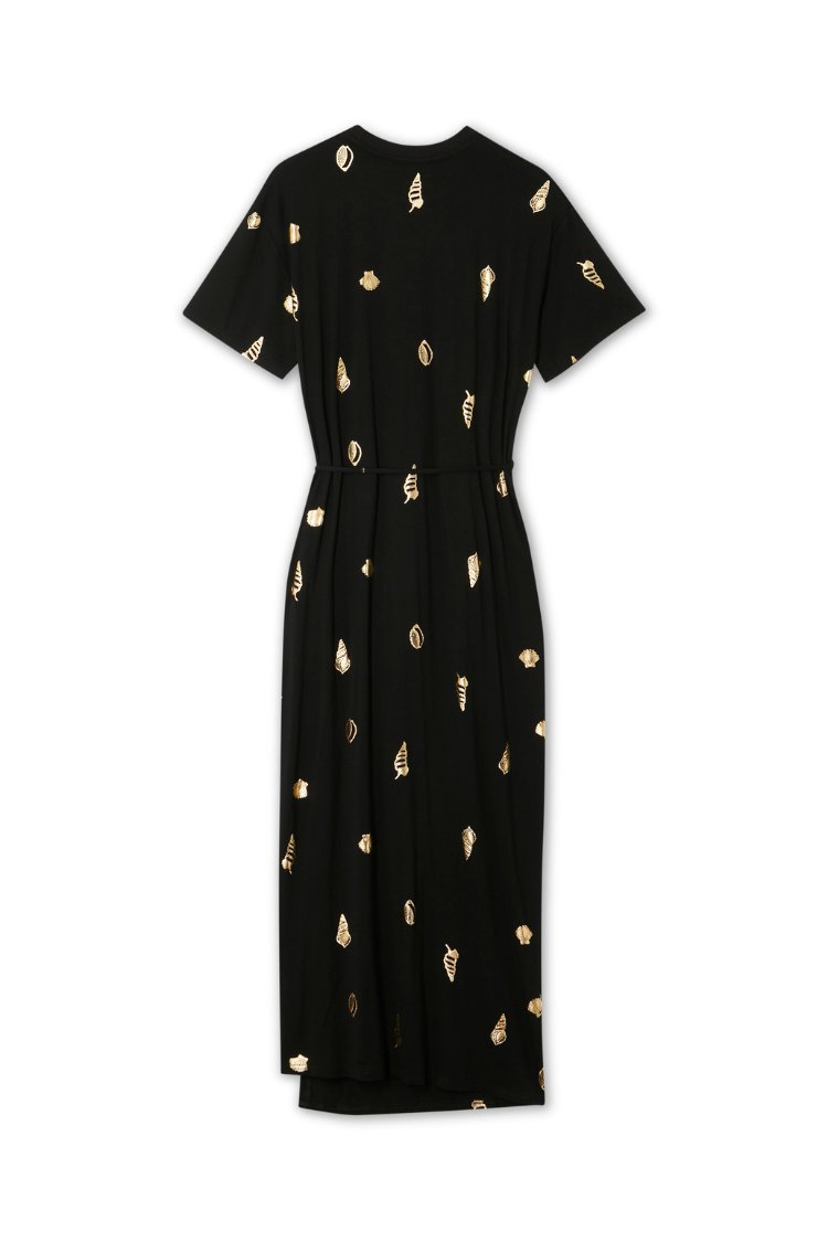 MIDI ŠATY LEIA - Žerzejové šaty - black
