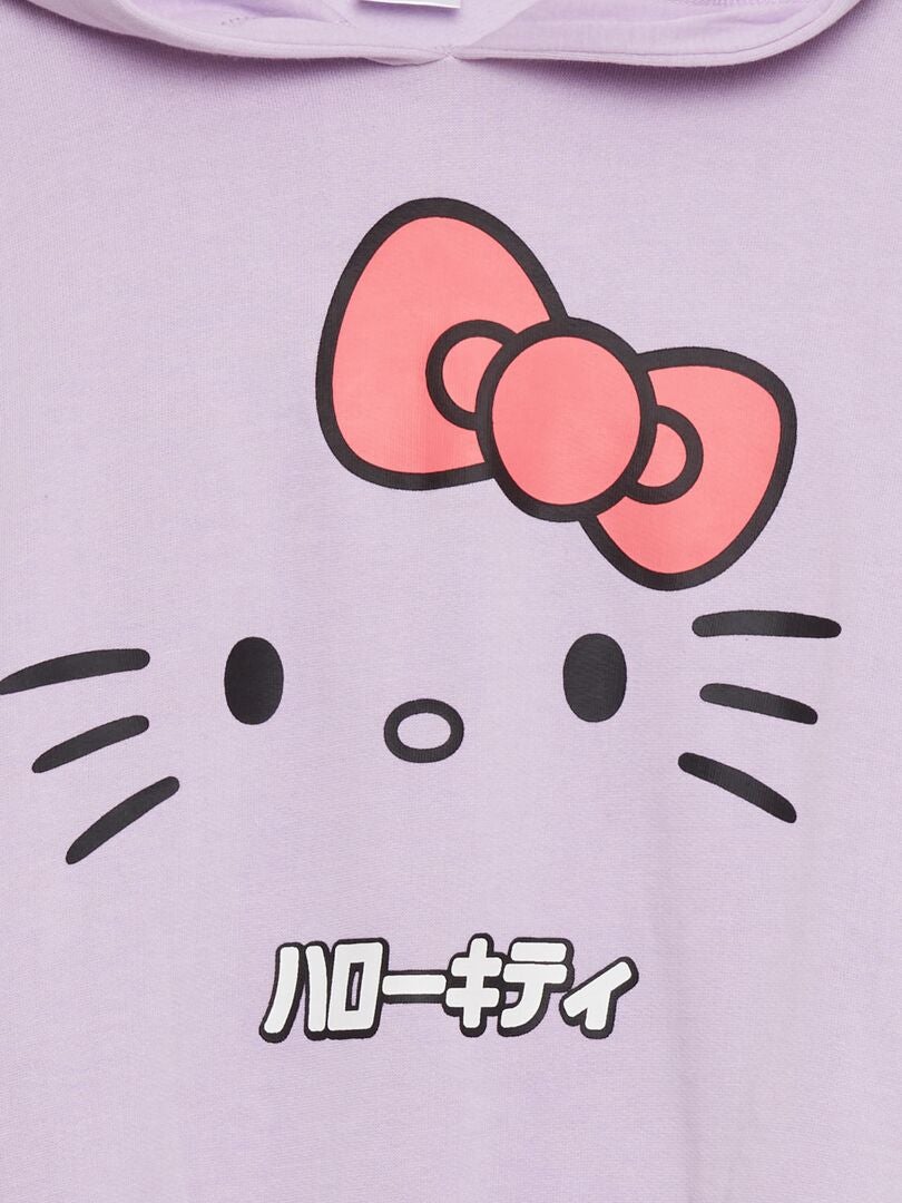 Hello Kitty fleece hoodie - paars